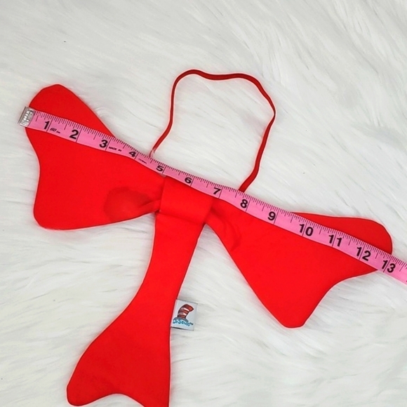 Spirit Halloween Officially Licensed Dr. Seuss Cat in the Hat Red Bowtie 13" - Picture 7 of 10